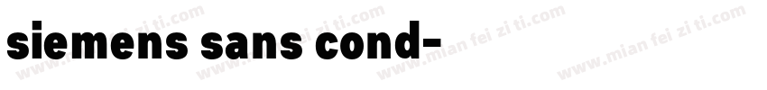 siemens sans cond字体转换